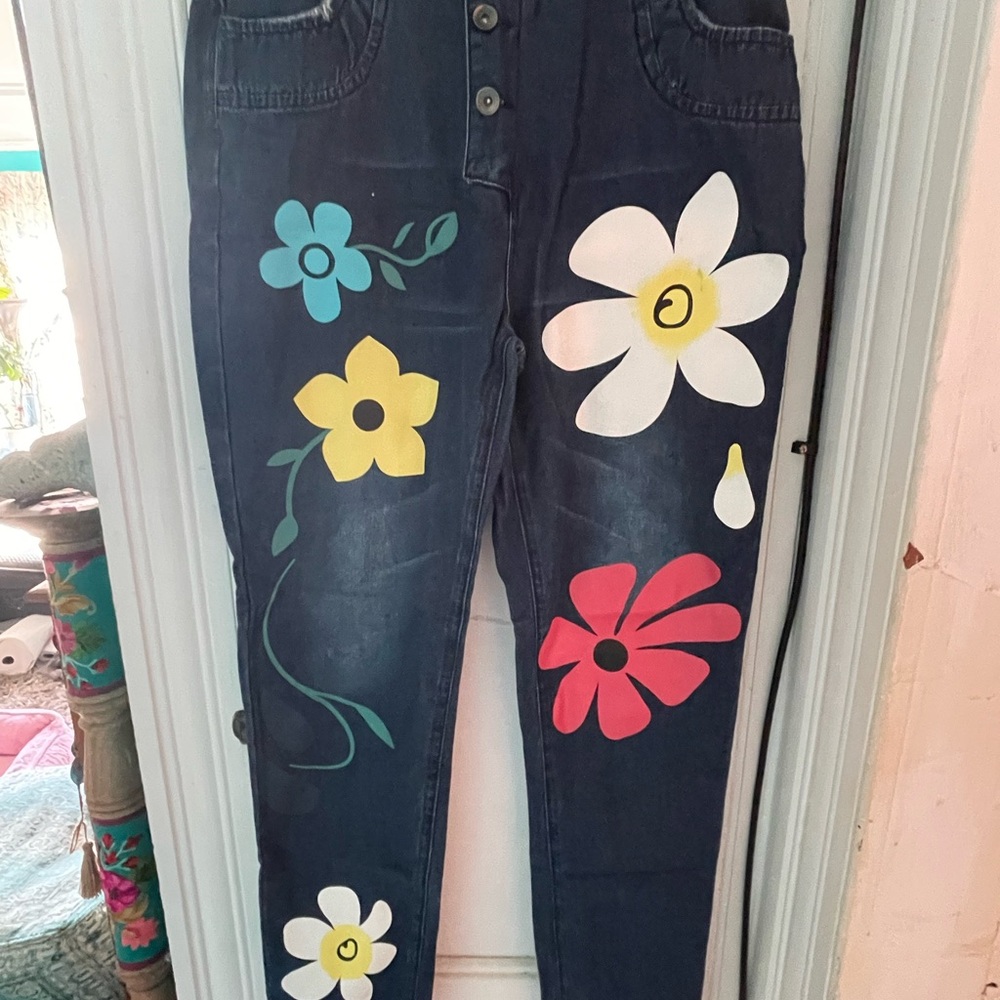 Floral Print Women's Jeans
